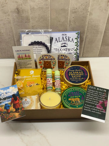 Crazy Auntie’s Alaska Self‑Care Gift Box –Zen Alaskan Gift - Relaxation Set
